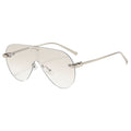 Lentes de Sol Aviador Rimless Futuristic