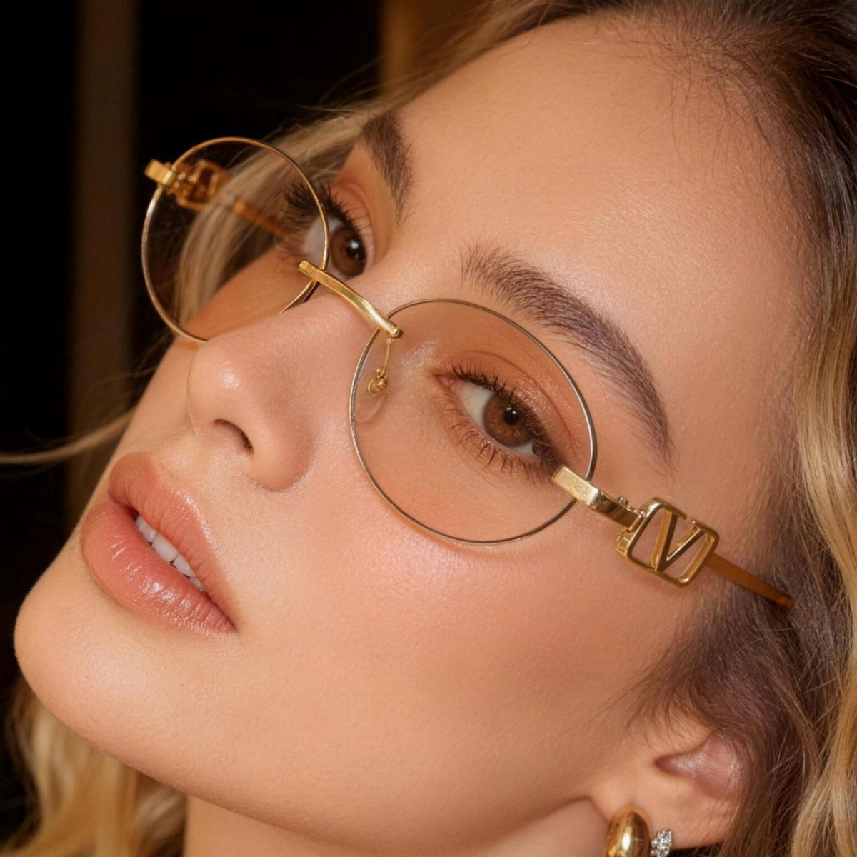 Gafas unisex marco ovalado